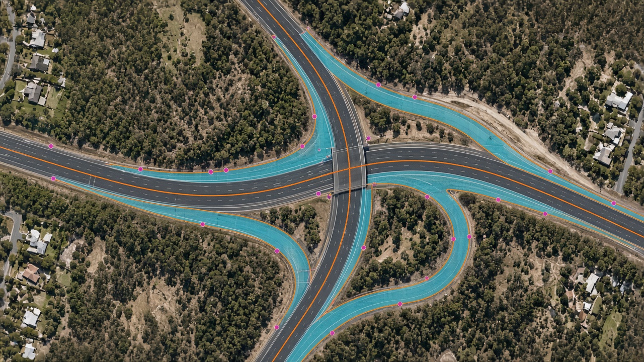 Road and linear assets in aerial imagery