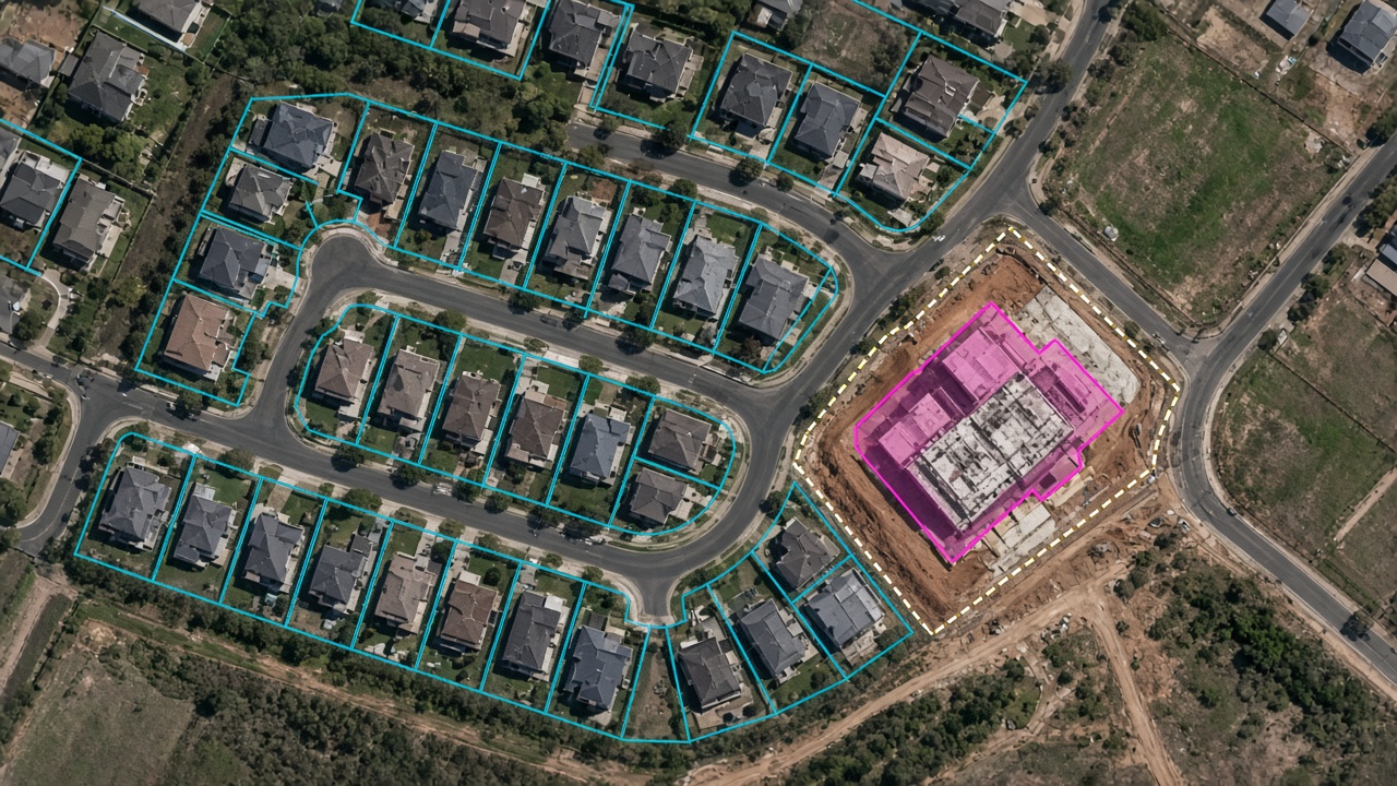 Building footprints and urban change in aerial imagery